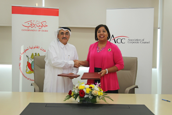  The Government of Dubai Legal Affairs Department signs Memorandum of Understanding with the Association of Corporate Counsel