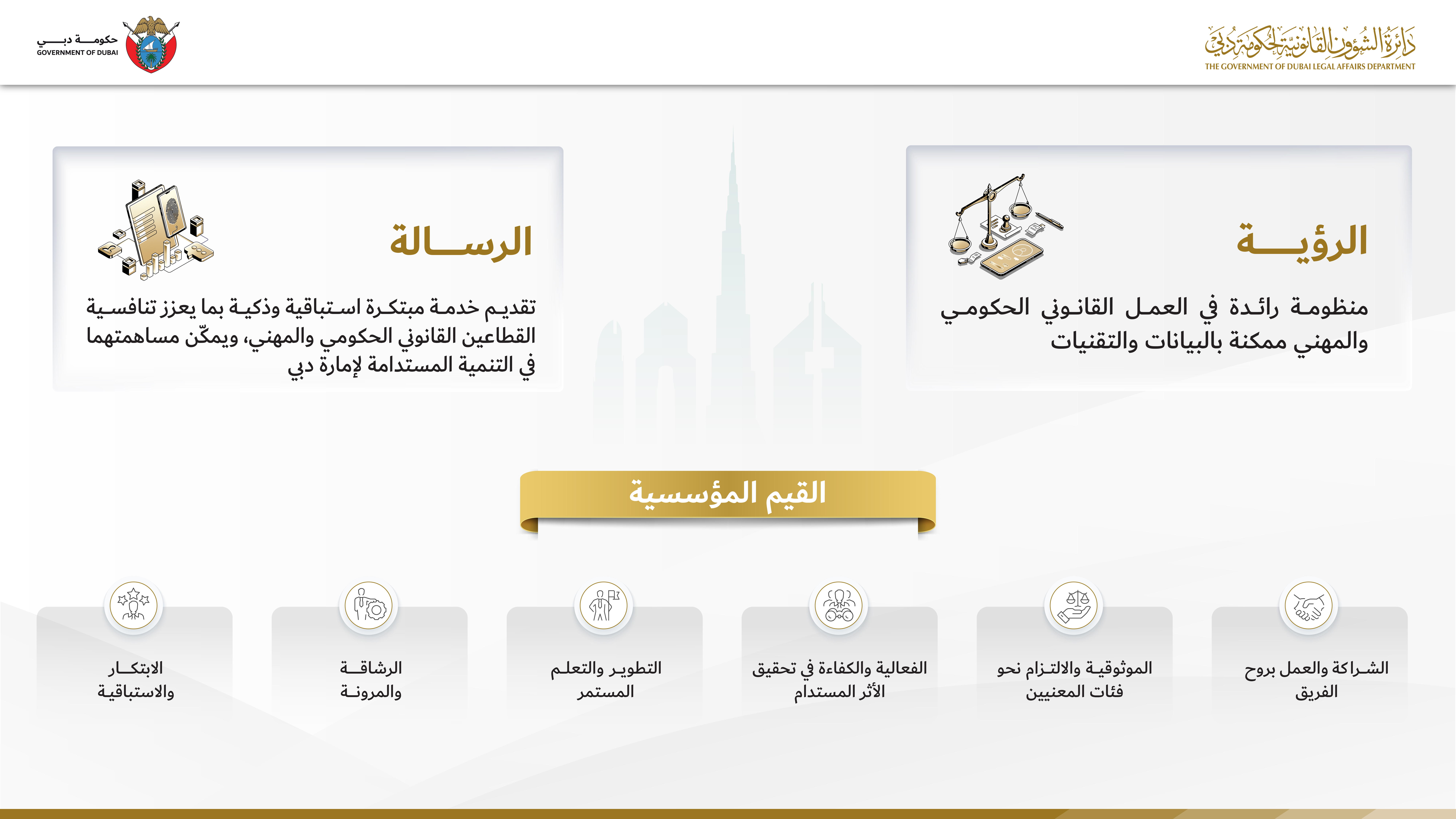 دائرة الشؤون القانونية لحكومة دبي تطلق استراتيجيتها الجديدة 2026-2028