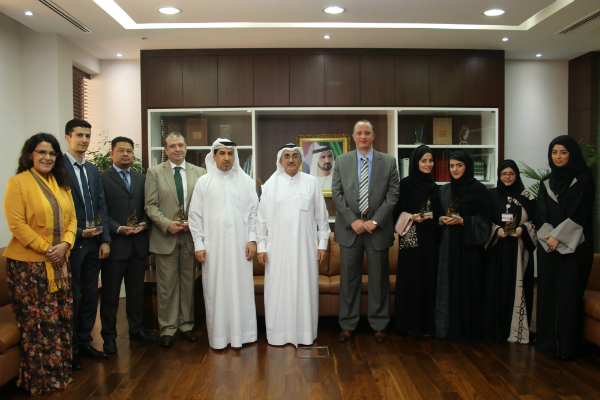 The Legal Affairs Department Honors Employee   Winners of Al Qestas Excellence Award